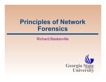 Principles of Network Forensics - Department of Computer ...