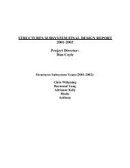 STRUCTURES SUBSYSTEM FINAL DESIGN REPORT 2001 ... - CRN
