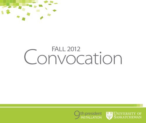 FALL 2012 - Students - University of Saskatchewan
