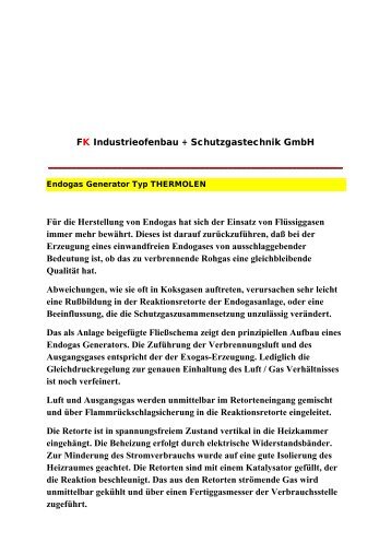 Bericht: Funktion Endogas Generator  - FK Industrieofenbau + ...