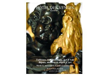 ART D'ASIE - HÃ´tel des Ventes GenÃ¨ve