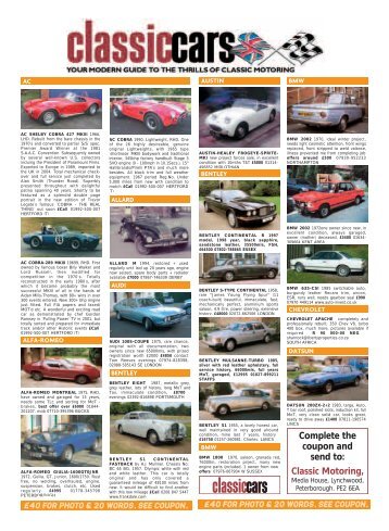 *Classic Cars Internet Dec - Classic Cars magazine
