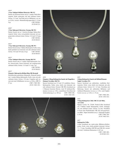 Schmuck, Taschen- und Armbanduhren - Galerie Fischer Auktionen ...