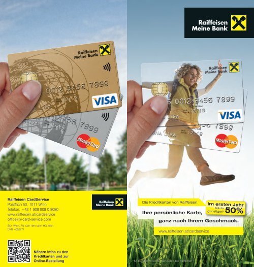 Kreditkartenfolder - Raiffeisen CardService