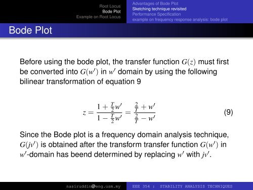 Lecture notes - School Of Electrical & Electronic Engineering - USM