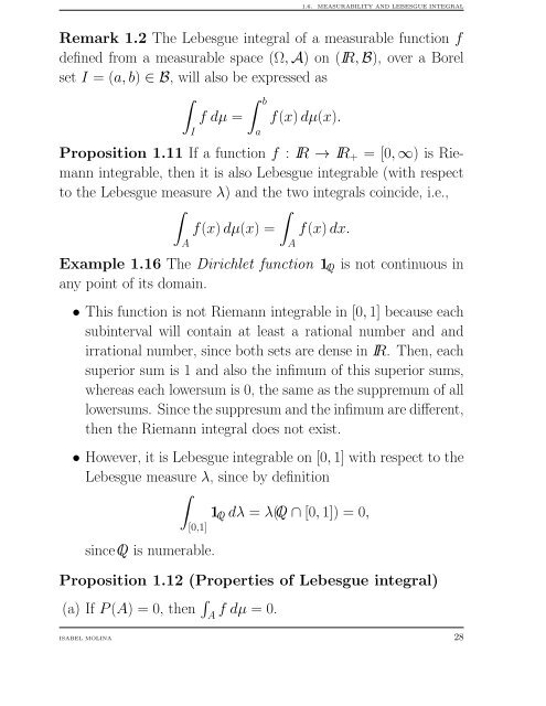Slides Chapter 1. Measure Theory and Probability