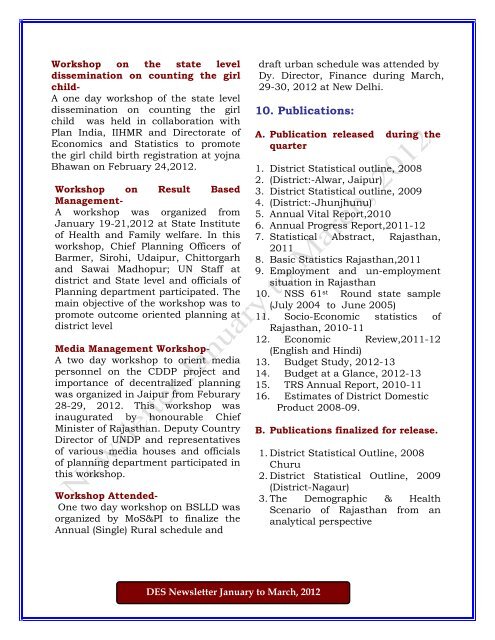 online quarterly statistical bulletin - Directorate of Economics ...