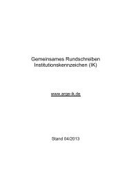 Gemeinsames Rundschreiben Institutionskennzeichen (PDF, 394 KB)