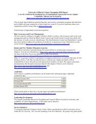 University of Illinois Urbana Champaign 2005 Report - Office of the ...