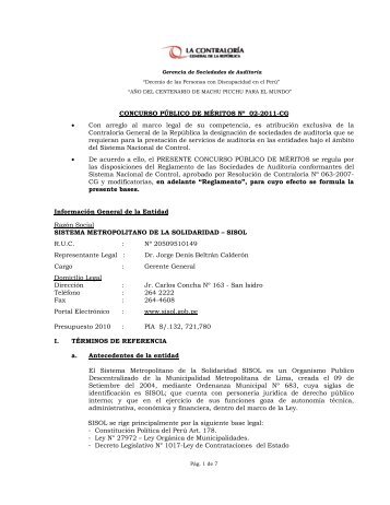 CONTRALORA GENERAL DE LA REP BLICA - ContralorÃ­a General ...