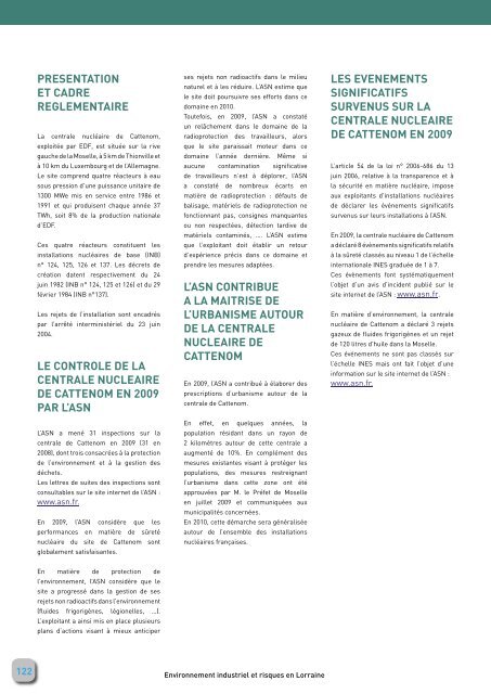 bilan 2010 - DREAL Lorraine - MinistÃ¨re du DÃ©veloppement durable