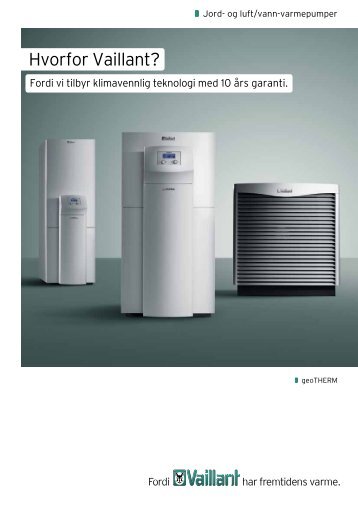 Brosjyre geoTHERM - Vaillant