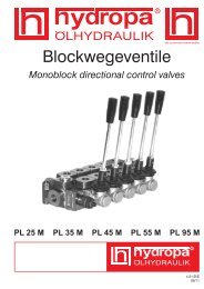 Blockwegeventile - Hydropa GmbH & Cie. KG