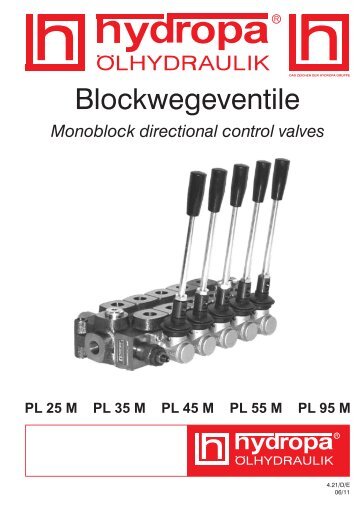 Blockwegeventile - Hydropa GmbH & Cie. KG