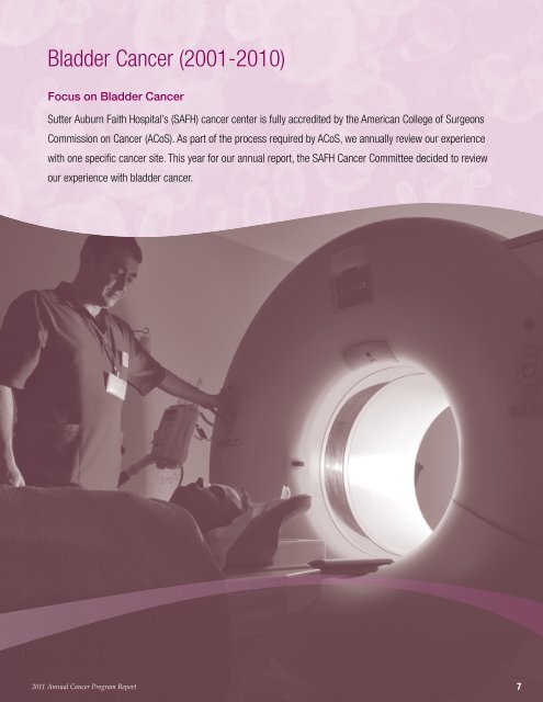 2011 Annual Cancer Program Report SAFH - Sutter Health ...