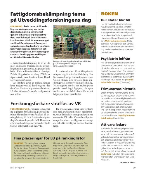 LUM nr 9 2010 (PDF 11 MB Nytt fÃ¶nster) - Humanekologi Lunds ...