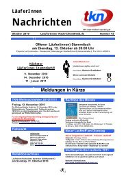 LÃ¤uferInnen Nachrichten Oktober 2010 Ausgabe 43