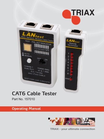 CAT 6 Cable Tester - Triax