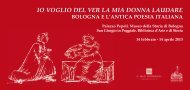 IO VOGLIO DEL VER LA MIA DONNA LAUDARE - Genus Bononiae