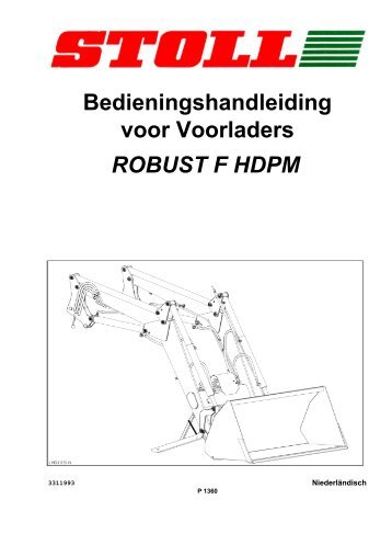 Bedieningshandleiding voor Voorladers ROBUST F HDPM - Stoll