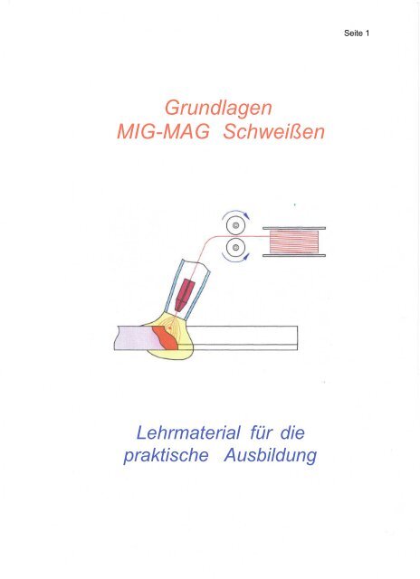 Lehrbrief MIG MAG- SchweiÃen - HausundWerkstatt24.de
