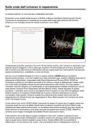 Sulle onde dell'universo in espansione - Osservatorio Astronomico ...