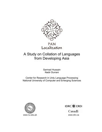 A Study on Collation of Languages from ... - PAN Localization