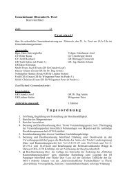 Sitzungsprotokoll vom 25.10.2006 - Gemeinde Oberndorf in Tirol