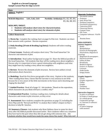 Unit 1 Sample Lessons Level B.pdf - Teachers of English Language ...