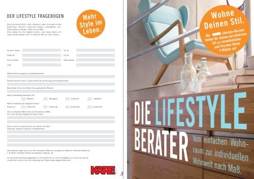 Drucken Flyer Lifestlyeberatung