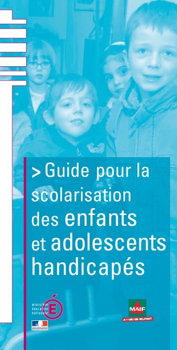 des enfants et adolescents handicapÃ©s - MinistÃ¨re de l'Ãducation ...