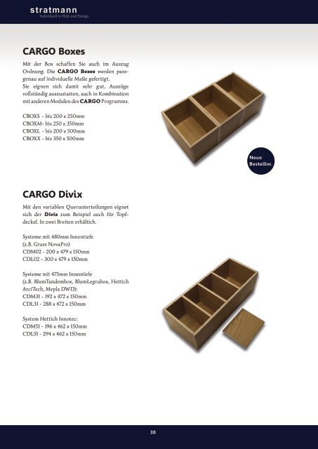 Katalog 2014 - stratmann Individuell in Holz und Design