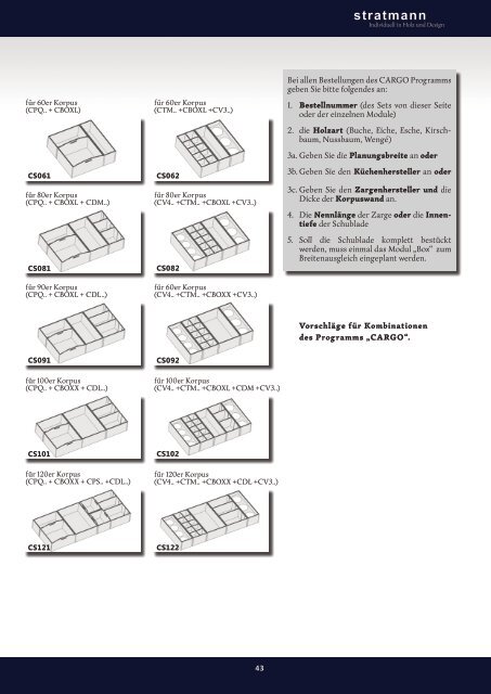 Katalog 2014 - stratmann Individuell in Holz und Design