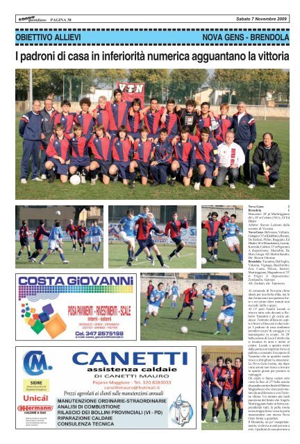 NOVA GENS - BRENDOLA - SPORTquotidiano