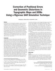 Correction of Positional Errors and Geometric Distortions in ...