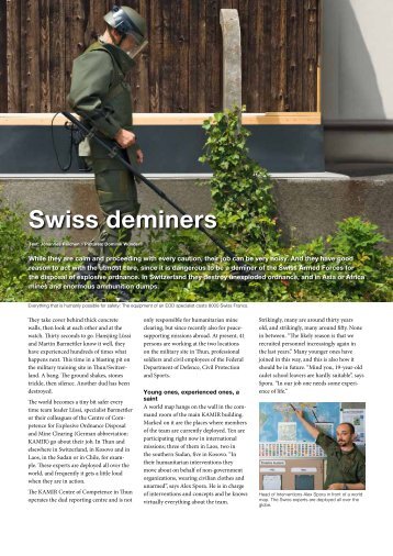 Swiss deminers - Saab
