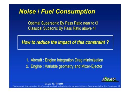 HIgh Speed AirCraft (HISAC) - Aeronautics Days 2006