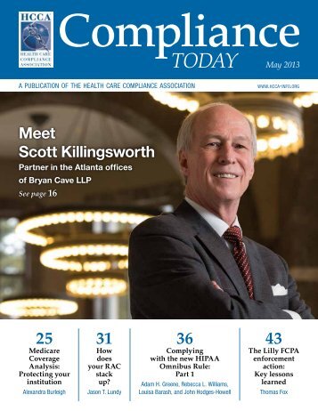 Meet Scott Killingsworth - Health Care Compliance Association