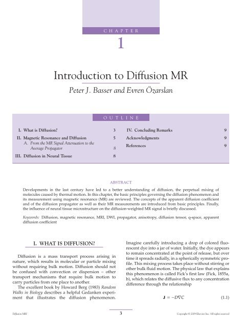 Diffusion MRI: From Quantitative Measurement to In vivo ...