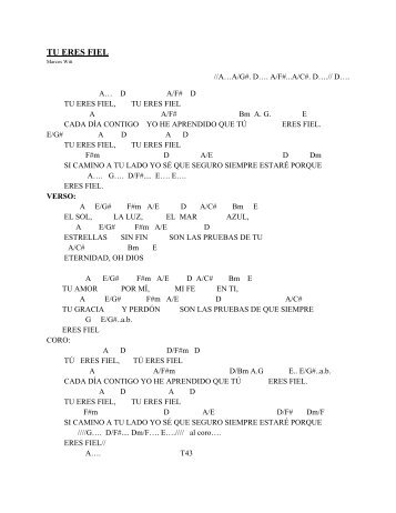 Cantos: Letras y Acordes