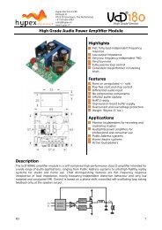 UCD180 datasheet - Hypex