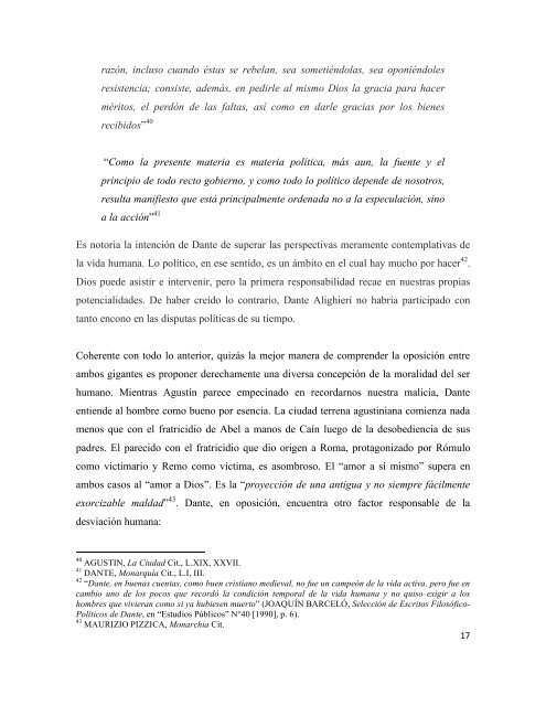 el antiagustinismo polÃ­tico de dante alighieri - Universidad Adolfo ...