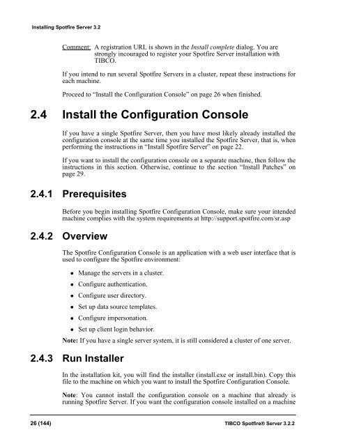 TIBCO Spotfire Server 3.2.2 - TIBCO Product Documentation