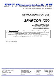 SPARCON 1200 - SPT Plasmateknik AB