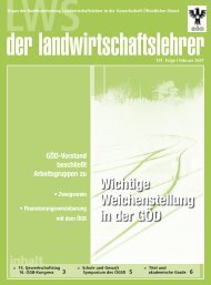 Wichtige Weichenstellung in der GÃD - landwirtschaftslehrer.com