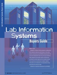 Lab Information Systems - ADVANCE for Respiratory Care and ...