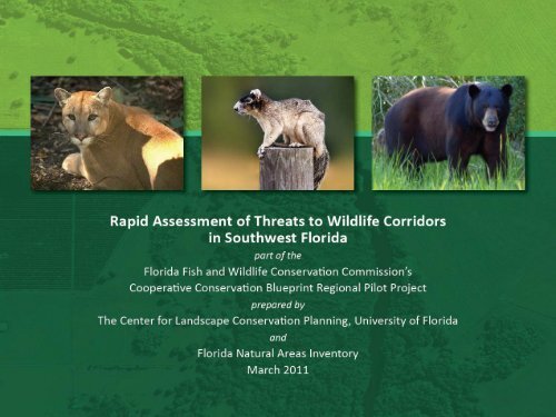 Rapid Assessment of Threats to Wildlife Corridors in SW Florida ...