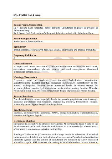 SAL-2 Syrup - Lomus Pharmaceuticals Pvt. Ltd.