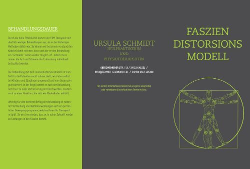 Faltblatt zum Faszien Distorsions Modell (FDM) - Schmidt Gesundheit