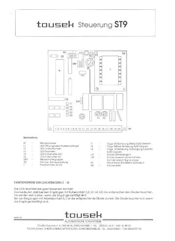 'IIL'I LIEEI-i Steuerung ST9 - Tousek Shop by Antech